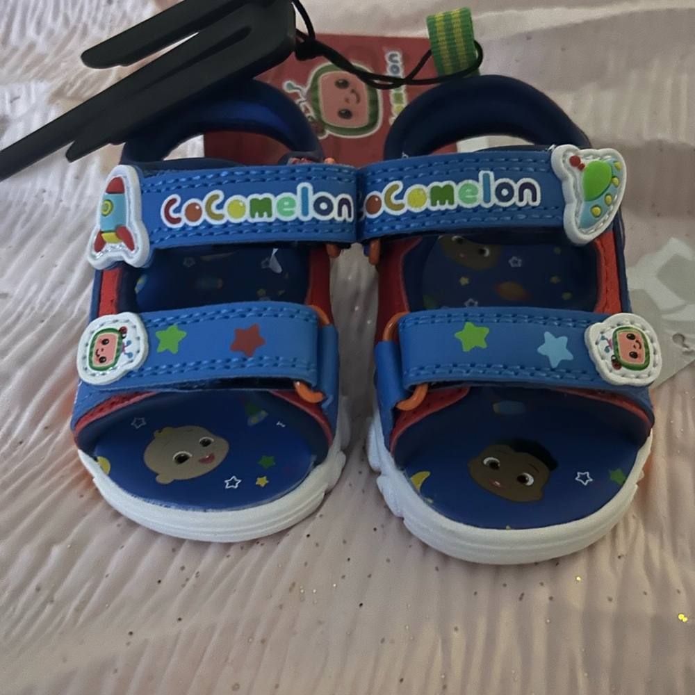 CoComelon Kids Sandals in Blue and Red